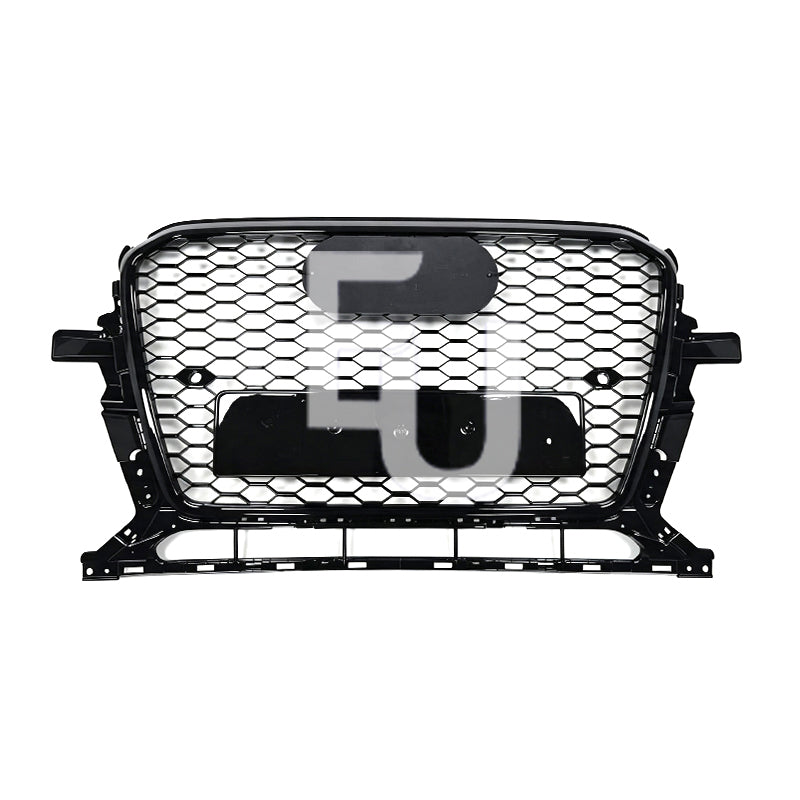 FOR AUDI Q5 8R 2012-2016 RS STYLE GLOSS BLACK HONEYCOMB RADIATOR BUMPER GRILLE