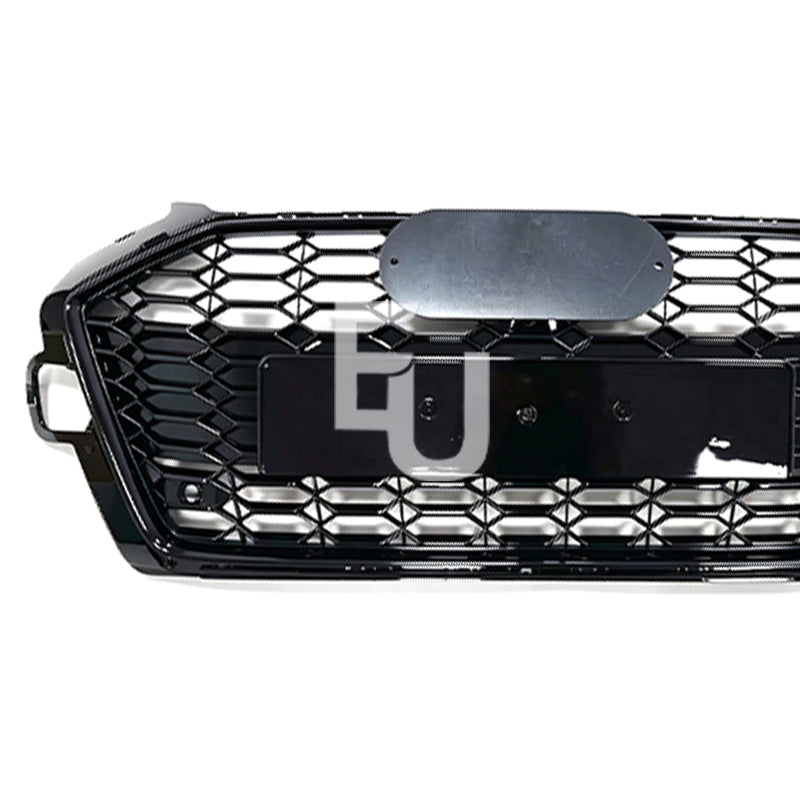 FOR AUDI A4 S4 B9.5 GRILLE GRILL RS4 STYLE HONEYCOMB RADIATOR BUMPER GLOSS 20-25