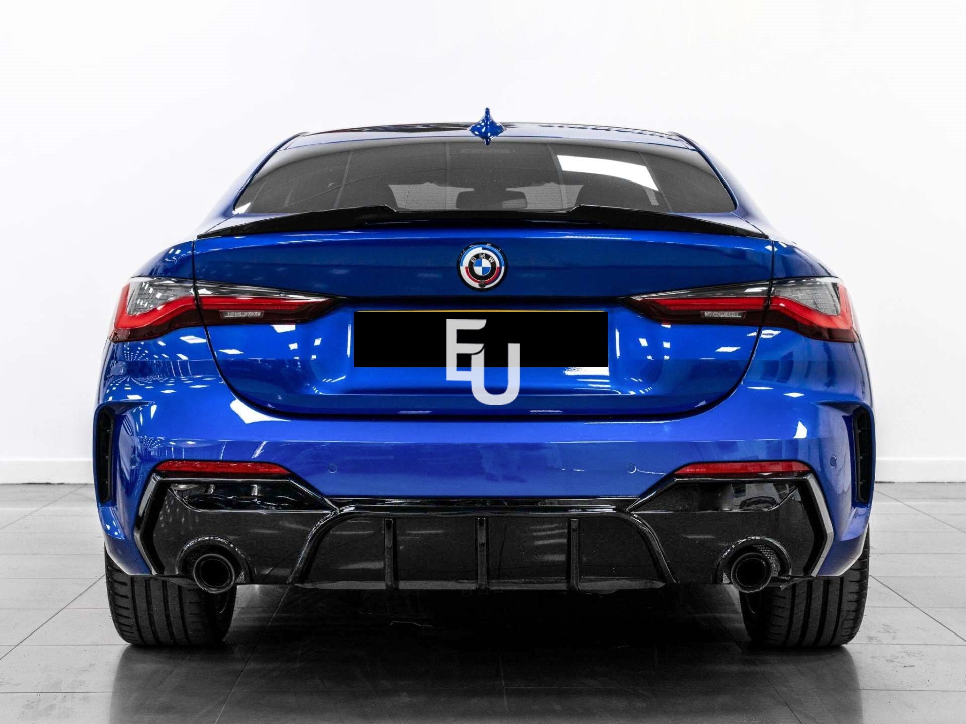 FOR BMW 4 SERIES G22 G23 M SPORT REAR DIFFUSER LIP VALANCE GLOSS BLACK 2020+
