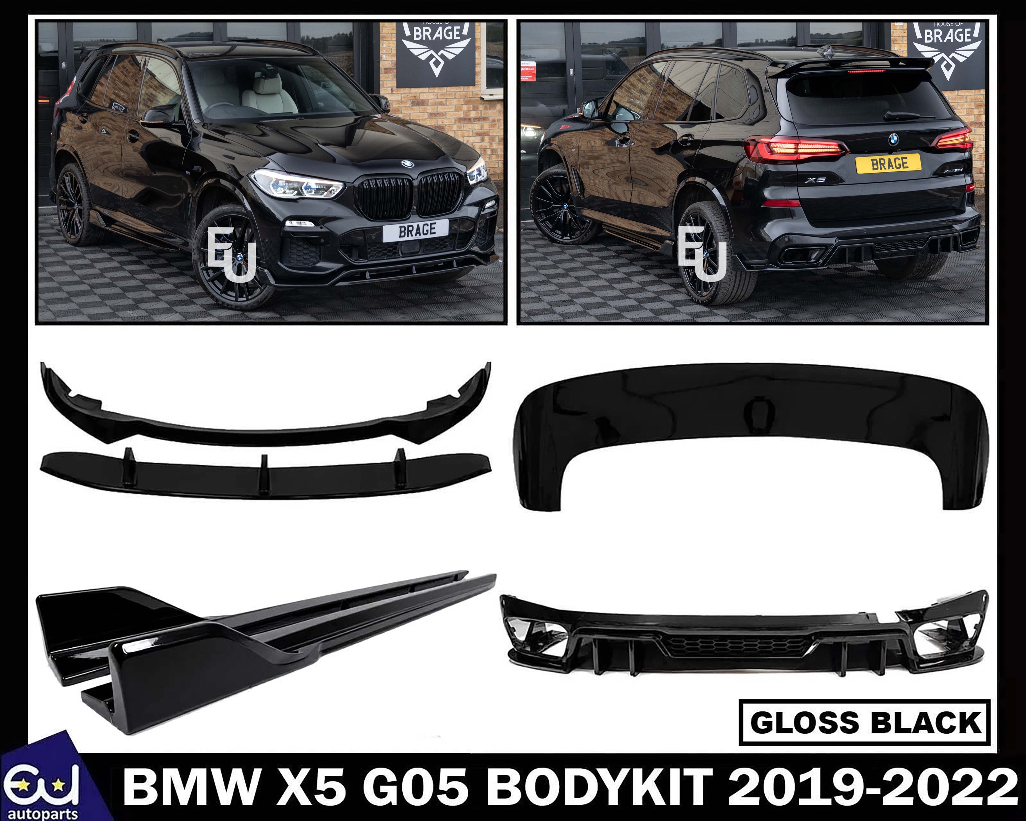 FOR BMW X5 G05 BODYKIT BODY KIT FRONT SPLITTER LIP REAR DIFFUSER SKIRT 2019-2022