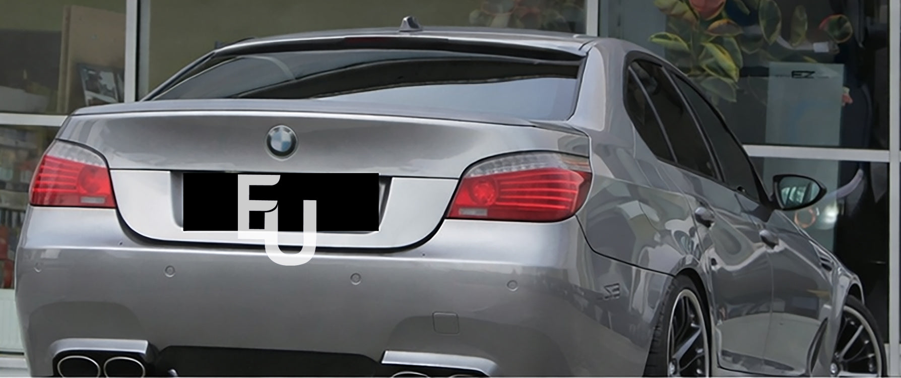 REAR ROOF SPOILER WING LIP FOR BMW 5 SERIES E60 2003-2010 GLOSS BLACK