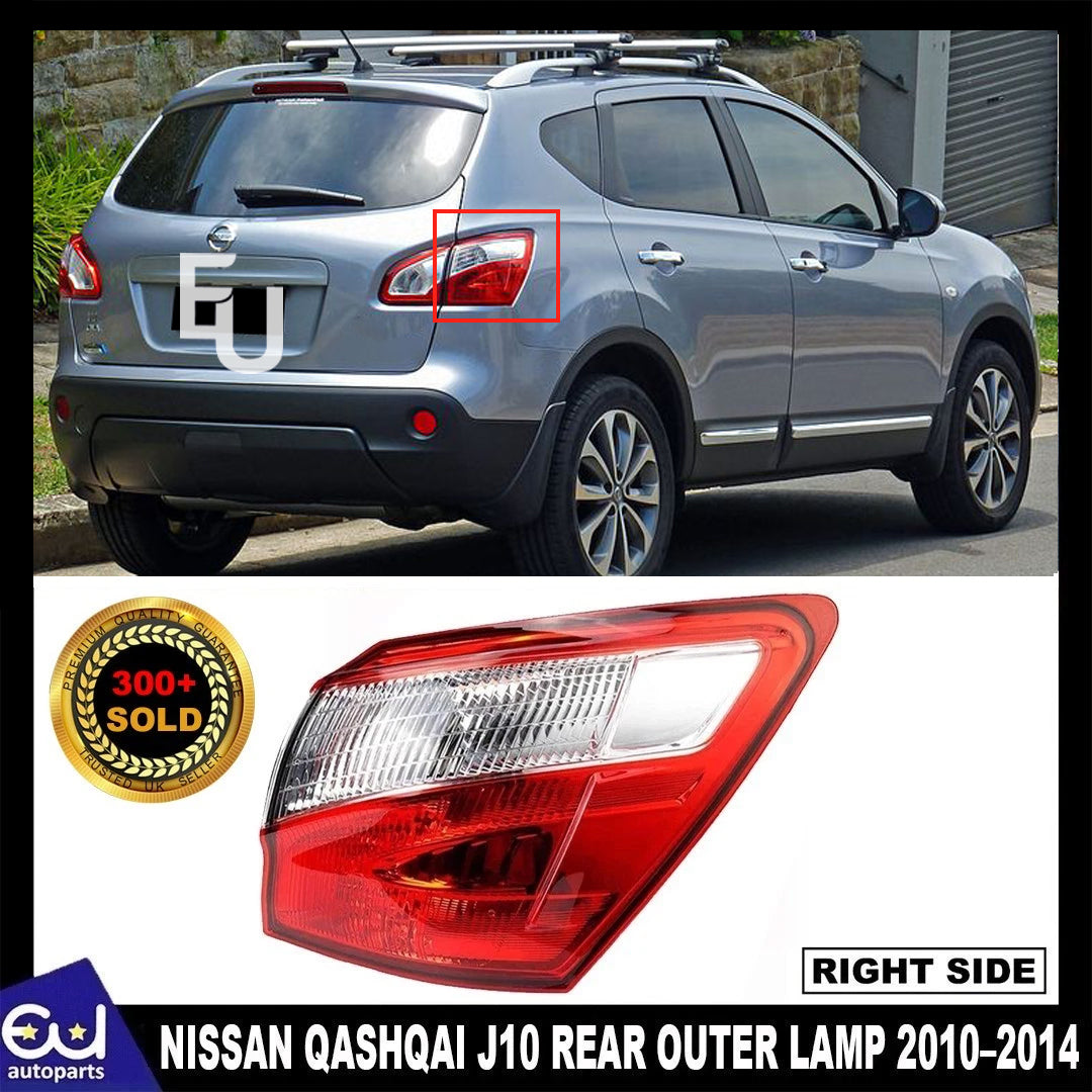 REAR LIGHT OUTER RIGHT DRIVER SIDE LAMP FOR NISSAN QASHQAI J10 2010–2014