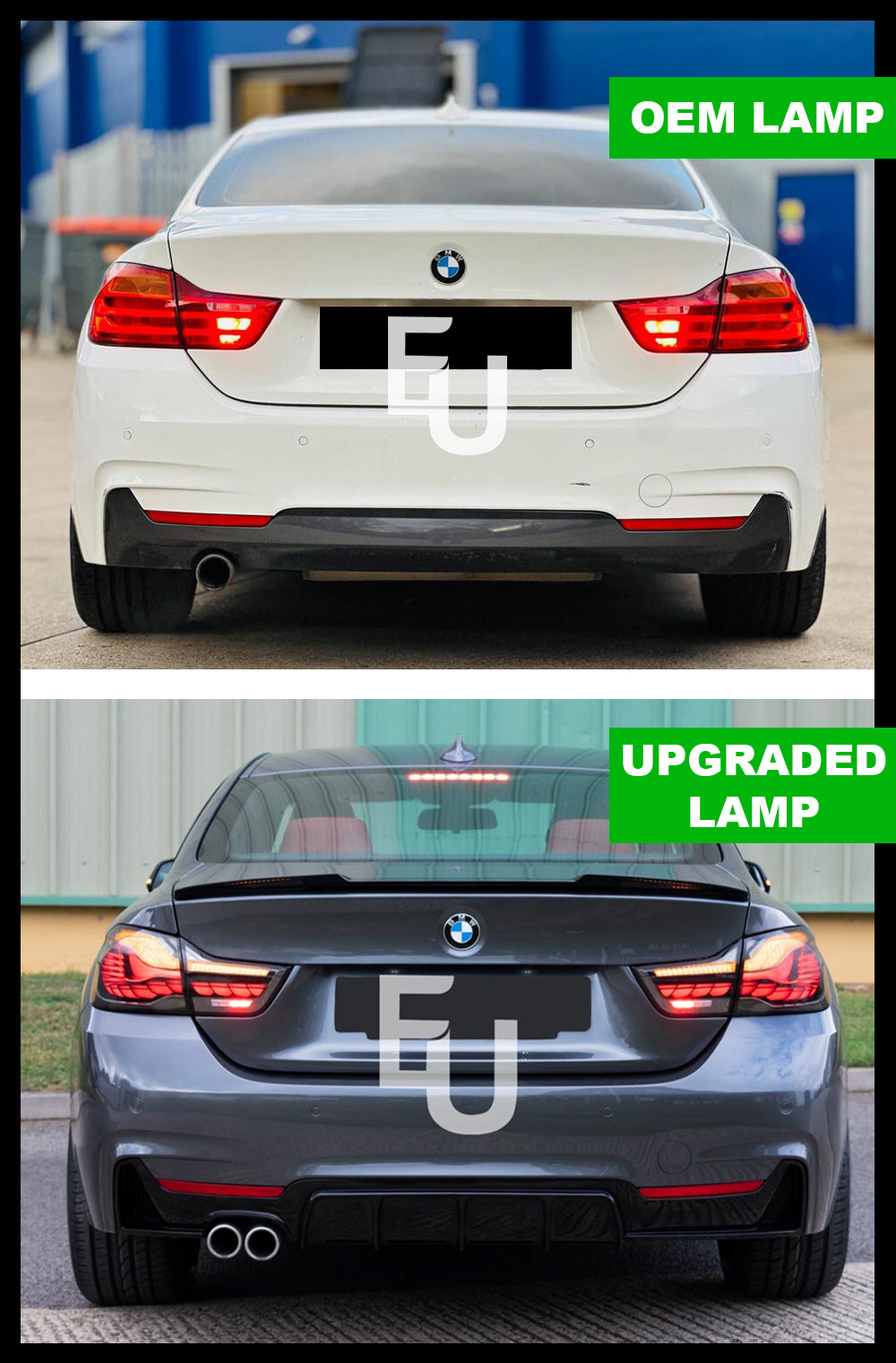 SMOKED OLED TAIL LIGHTS LAMP FOR BMW 4 SERIES M4 GTS F32 F33 F82 F36 F83 14-20