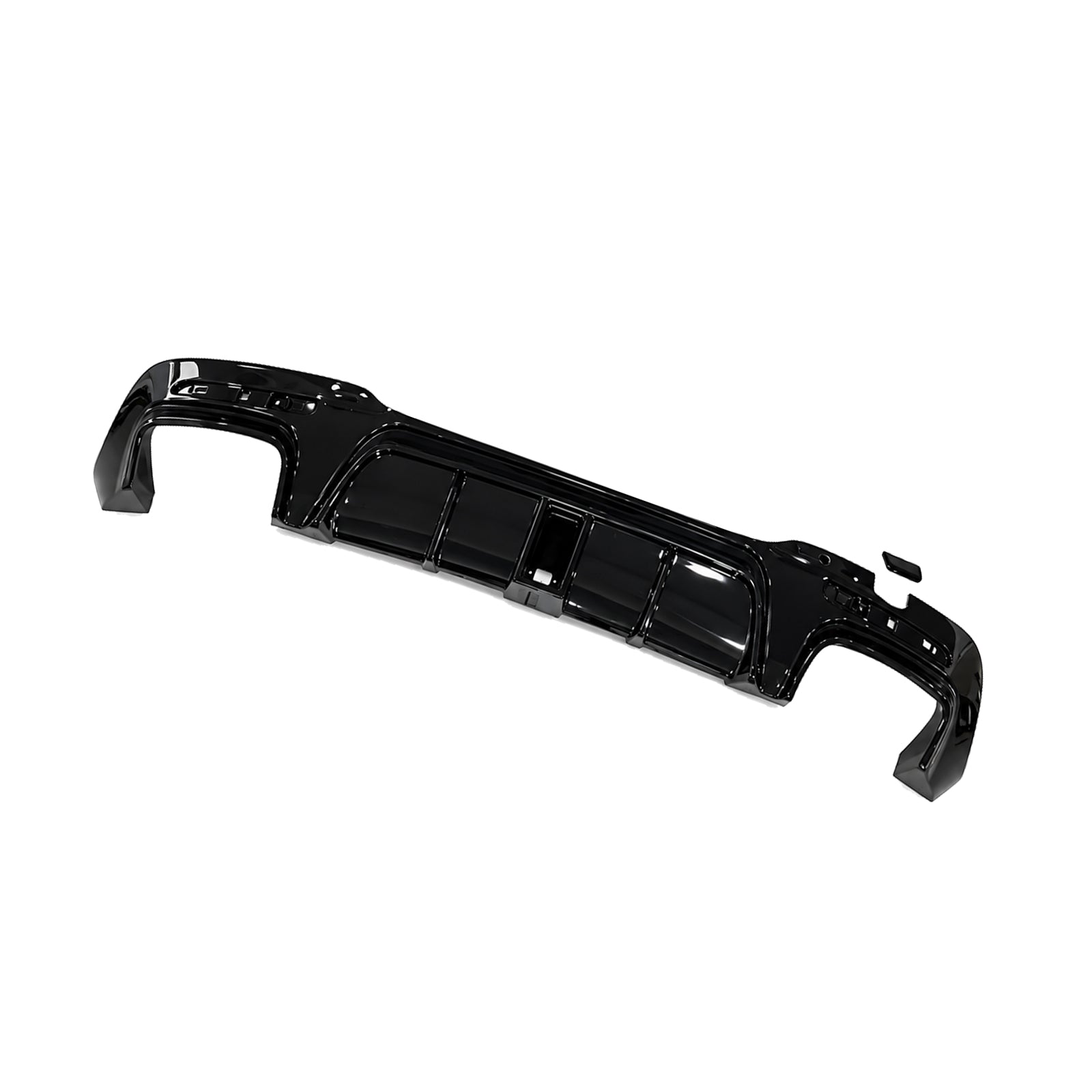 FOR MERCEDES S CLASS W222 S63 B STYLE AMG REAR DIFFUSER TAILPIPE 2017+ FACELIFT
