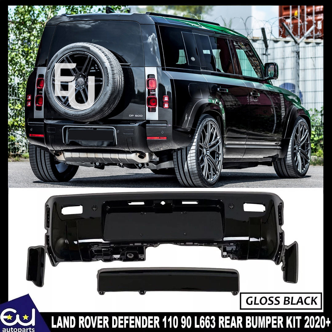 FOR LAND ROVER DEFENDER 110 90 L663 REAR BUMPER PANELS MOULDING TRIM KIT 2020+