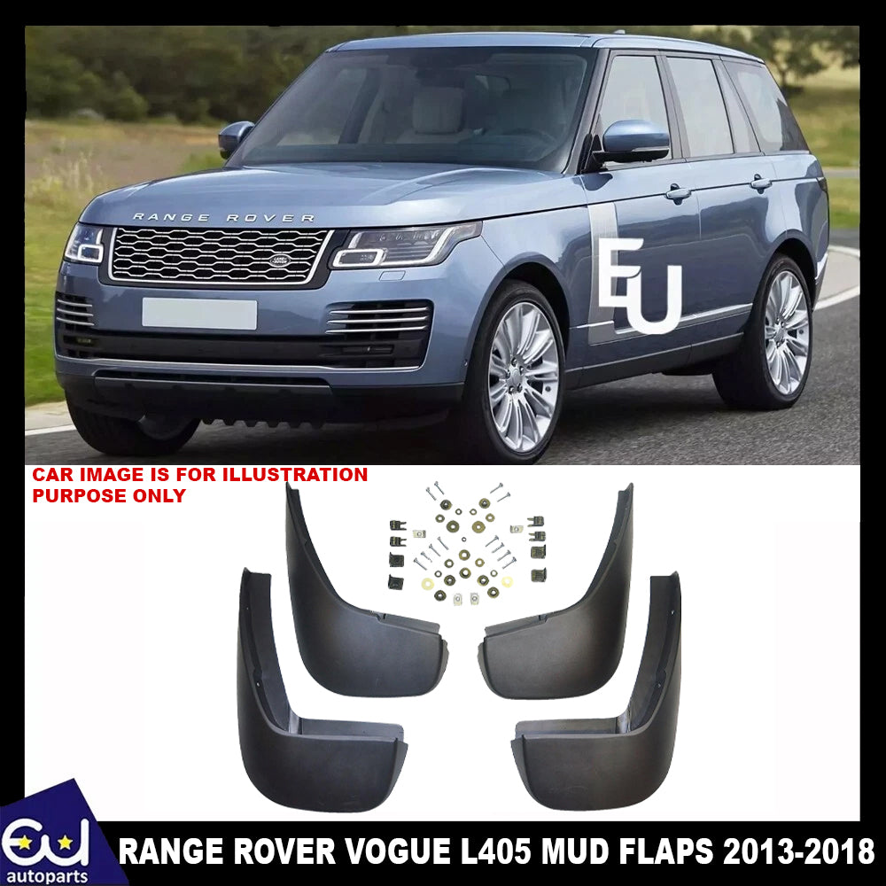 FOR RANGE ROVER L405 VOGUE 2013-2018 FRONT REAR MUDFLAP KIT MUD FLAPS GUARD SET