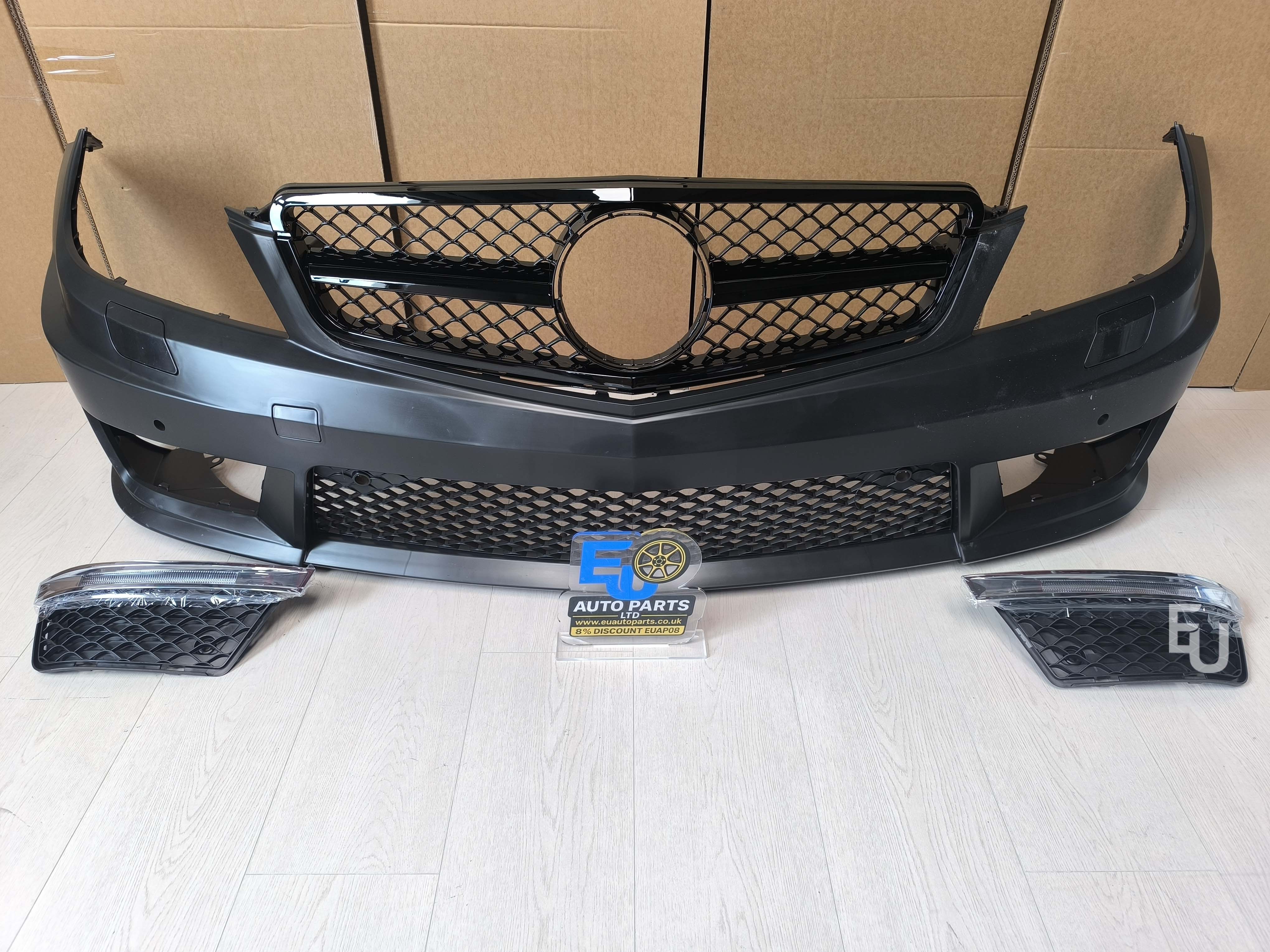 FOR MERCEDES C CLASS W204 C204 S204 C63 LOOK FRONT BUMPER 2011-2015 FACELIFT