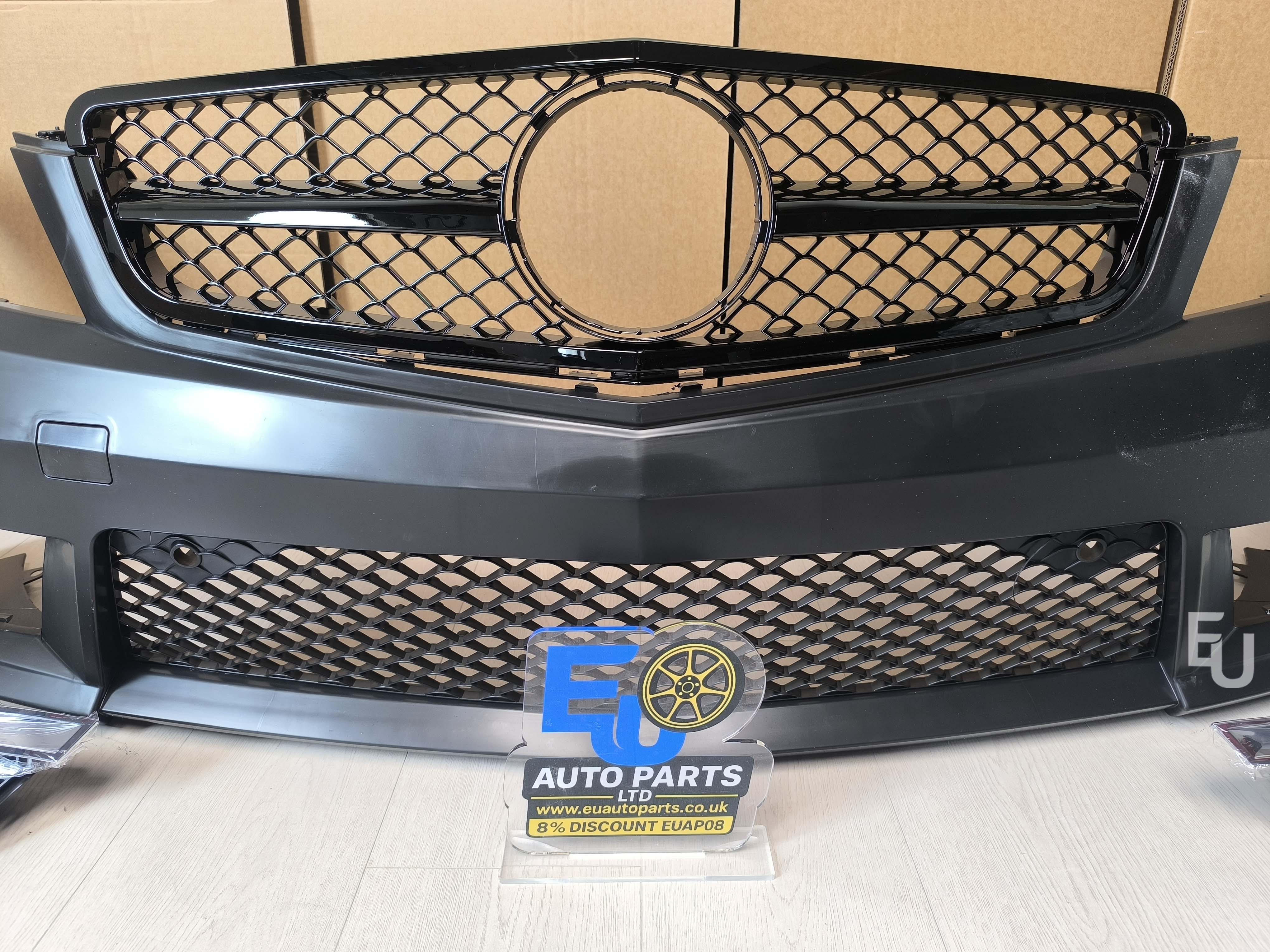 FOR MERCEDES C CLASS W204 C204 S204 C63 LOOK FRONT BUMPER 2011-2015 FACELIFT