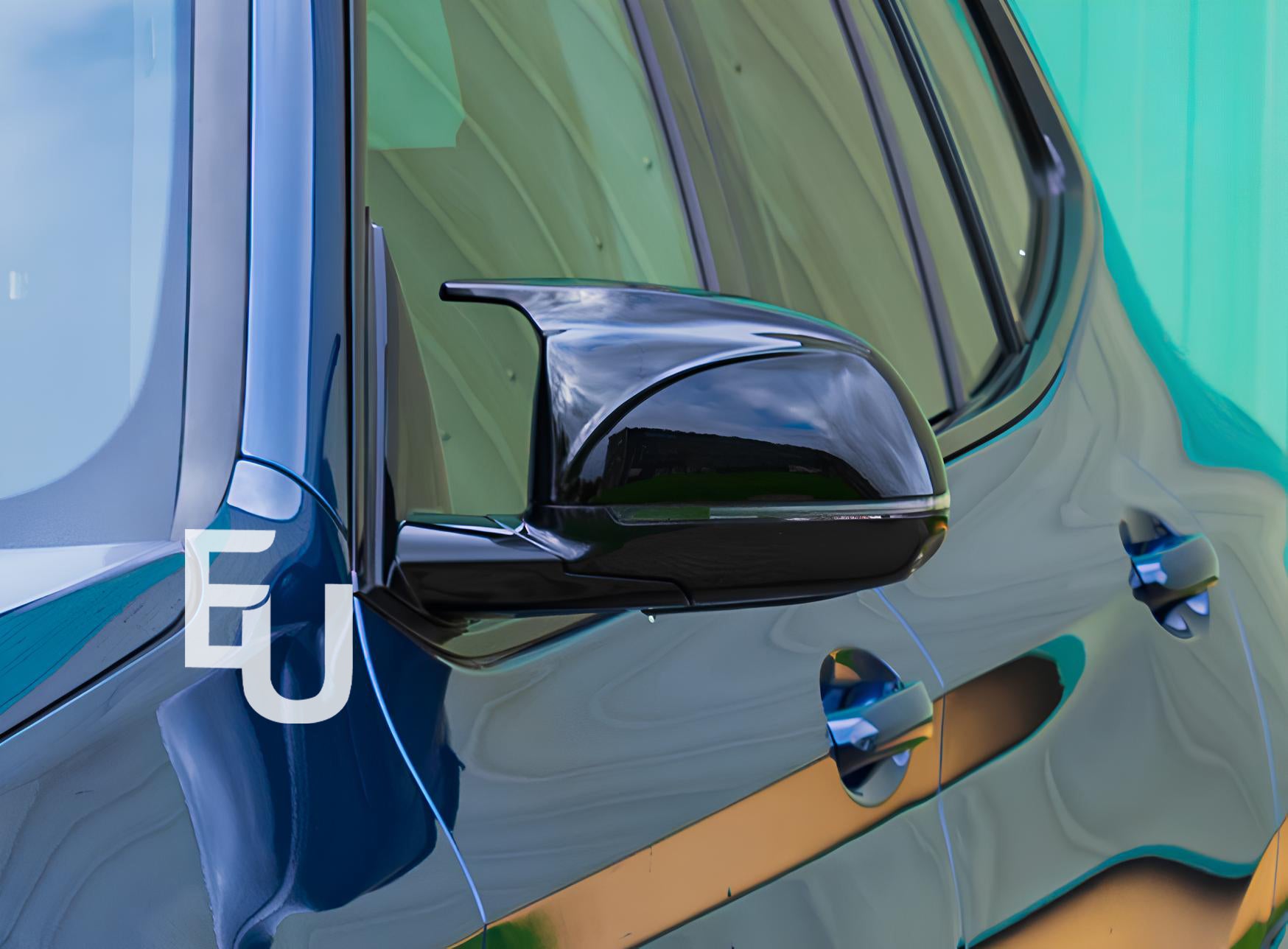 2X GLOSS BLACK MIRROR COVER CAPS FOR BMW SUV X3 X4 G01 G02 X5 X6 X7 G05 G06 G07