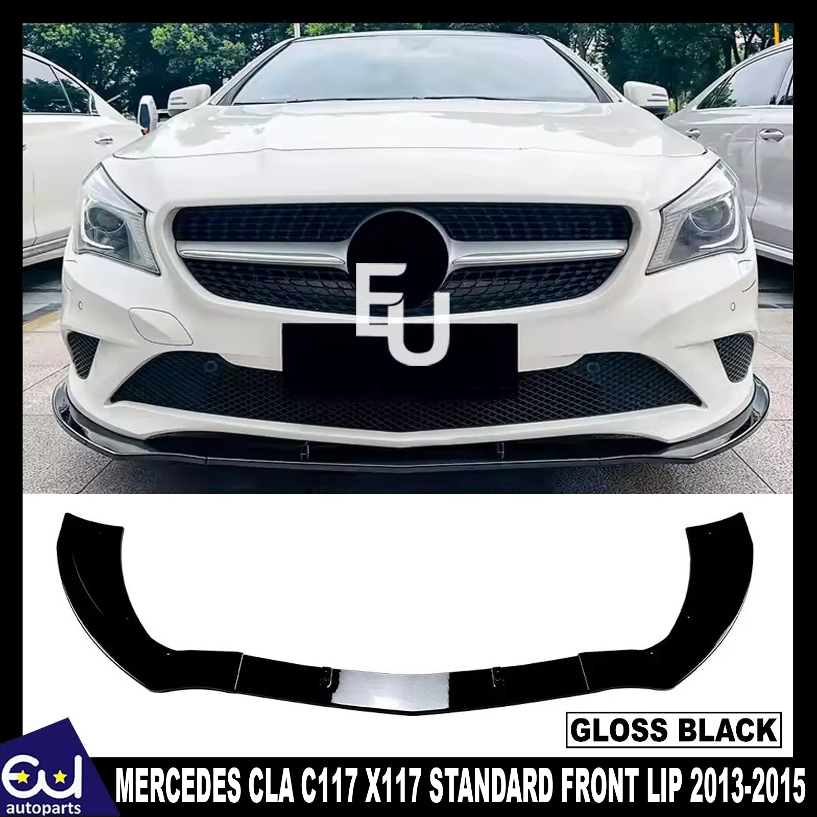 FOR MERCEDES CLA-CLASS C117 STANDARD FRONT SPLITTER SPOILER LIP BODY KIT 13-15
