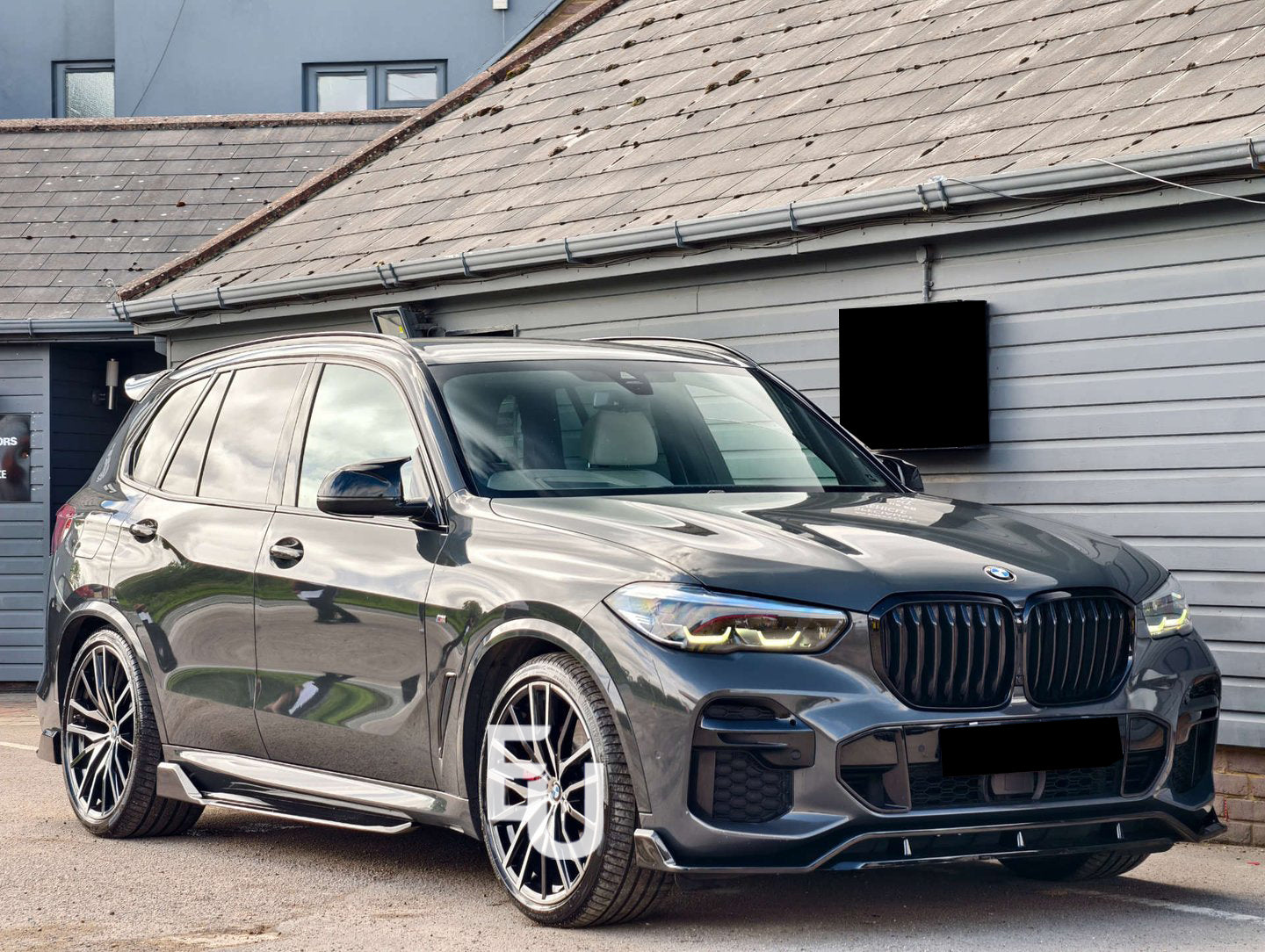 FOR BMW X5 G05 M SPORT GLOSS BLACK SIDE SKIRTS EXTENSION BLADES FACELIFT 18-23