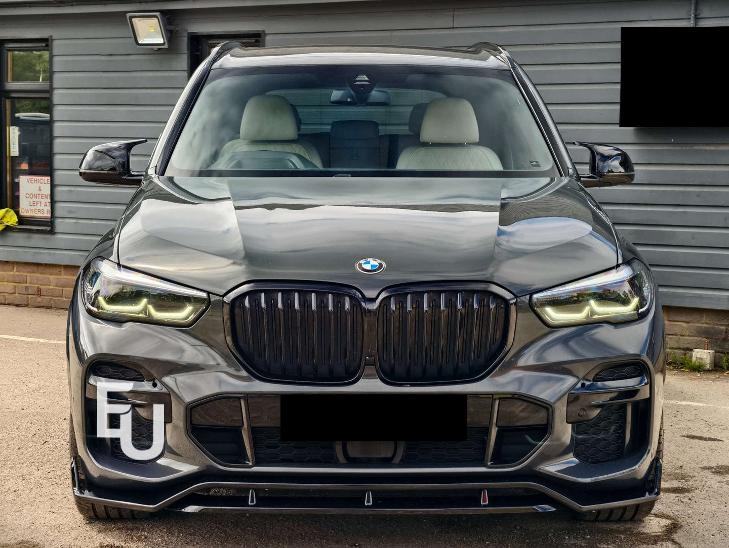 FOR BMW X5 G05  M SPORT FRONT SPLITTER EXTENSION SPOILER LIP GLOSS BLACK 19-23