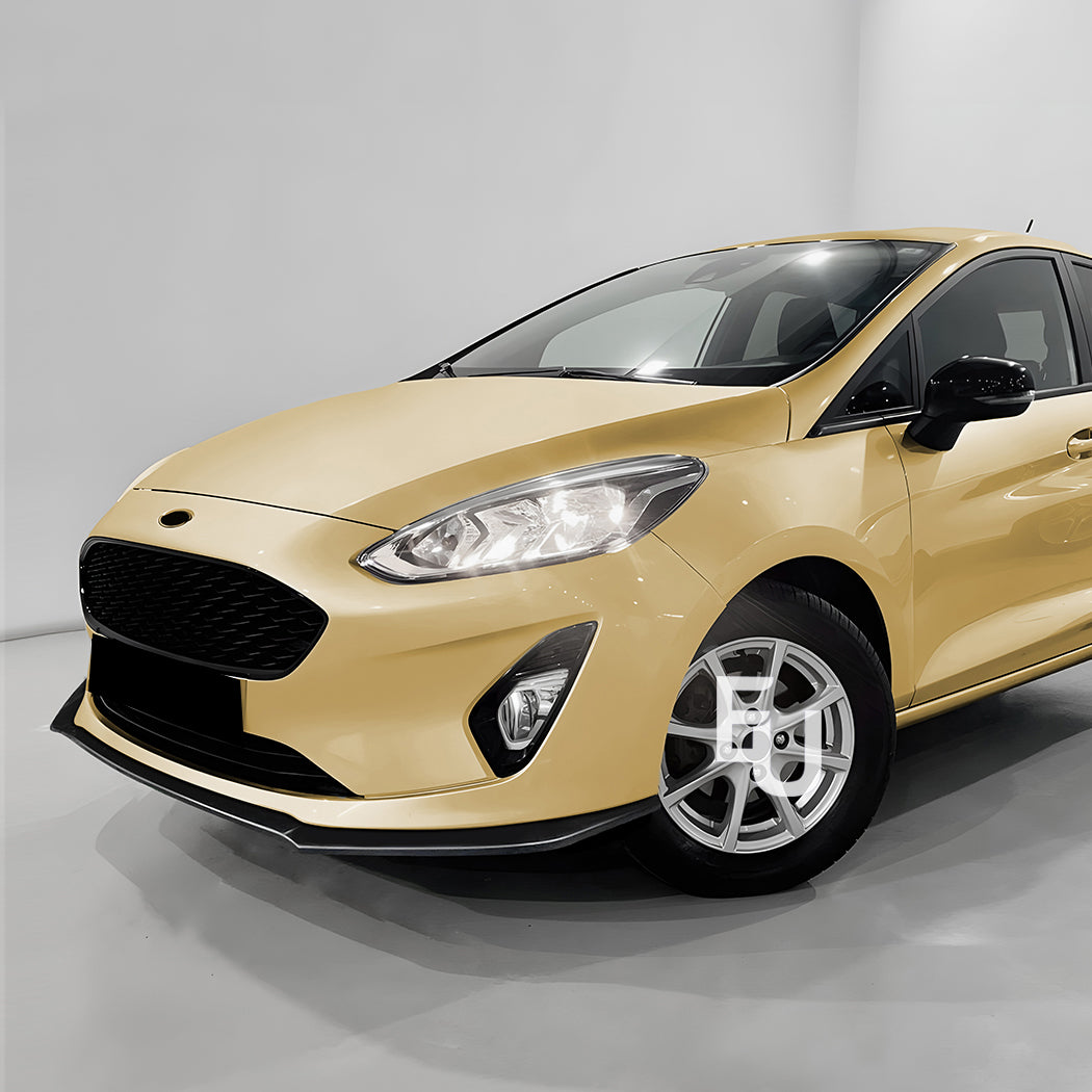 FOR FORD FIESTA MK8 TITANIUM FRONT BUMPER SPLITTER SPOILER LIP GLOSS BLACK 2018+