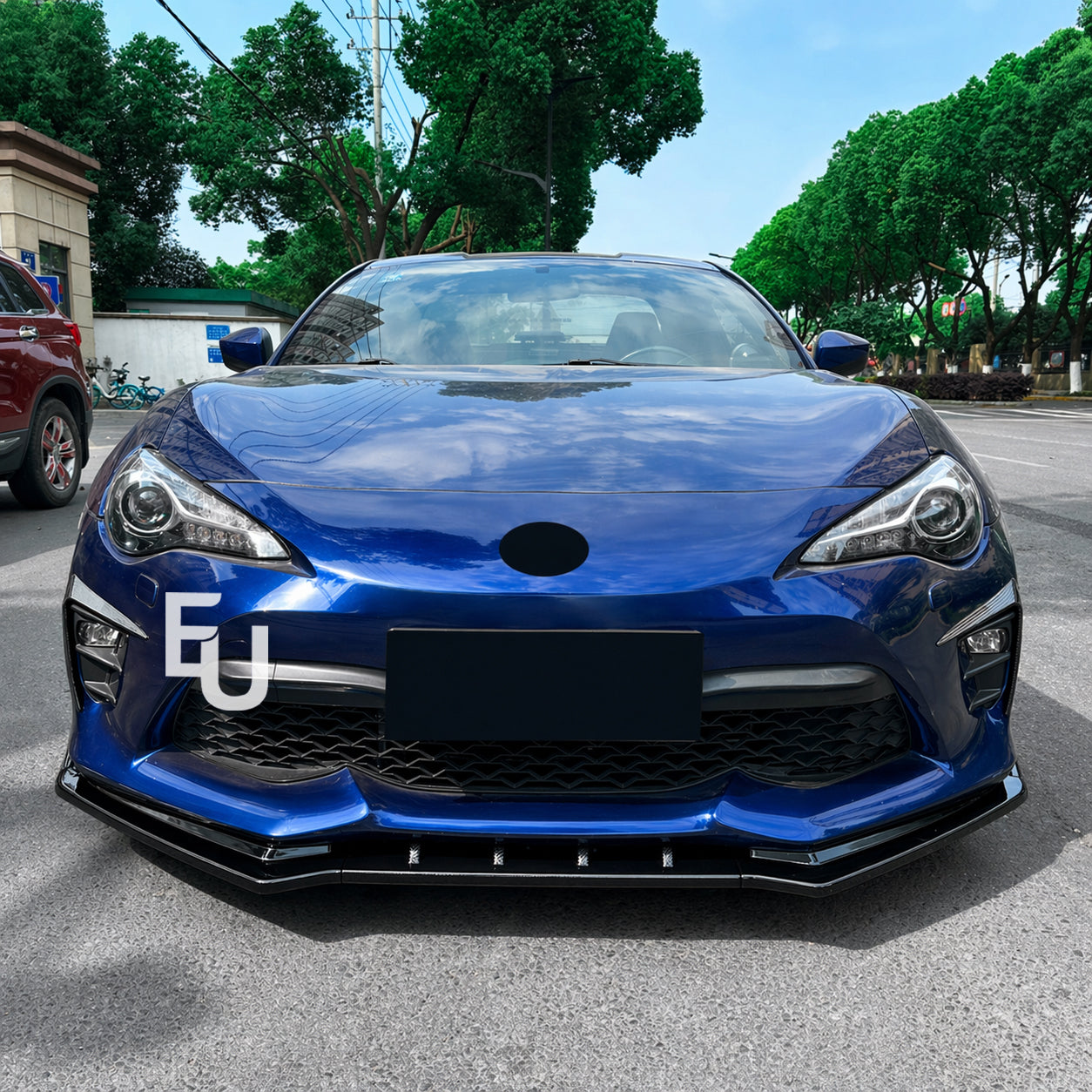 FOR TOYOTA GT86 FACELIFT GLOSS BLACK FRONT SPLITTER SPOILER LIP BODY KIT 17-2020