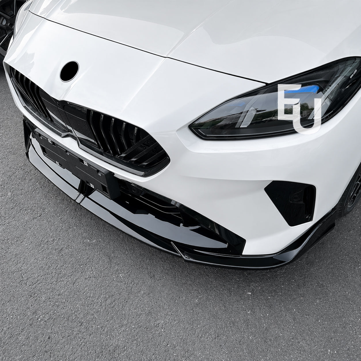 FOR BMW 1 SERIES F70 2 SERIES F74 GRAN COUPE MP STYLE GLOSS BLACK FRONT SPLITTER