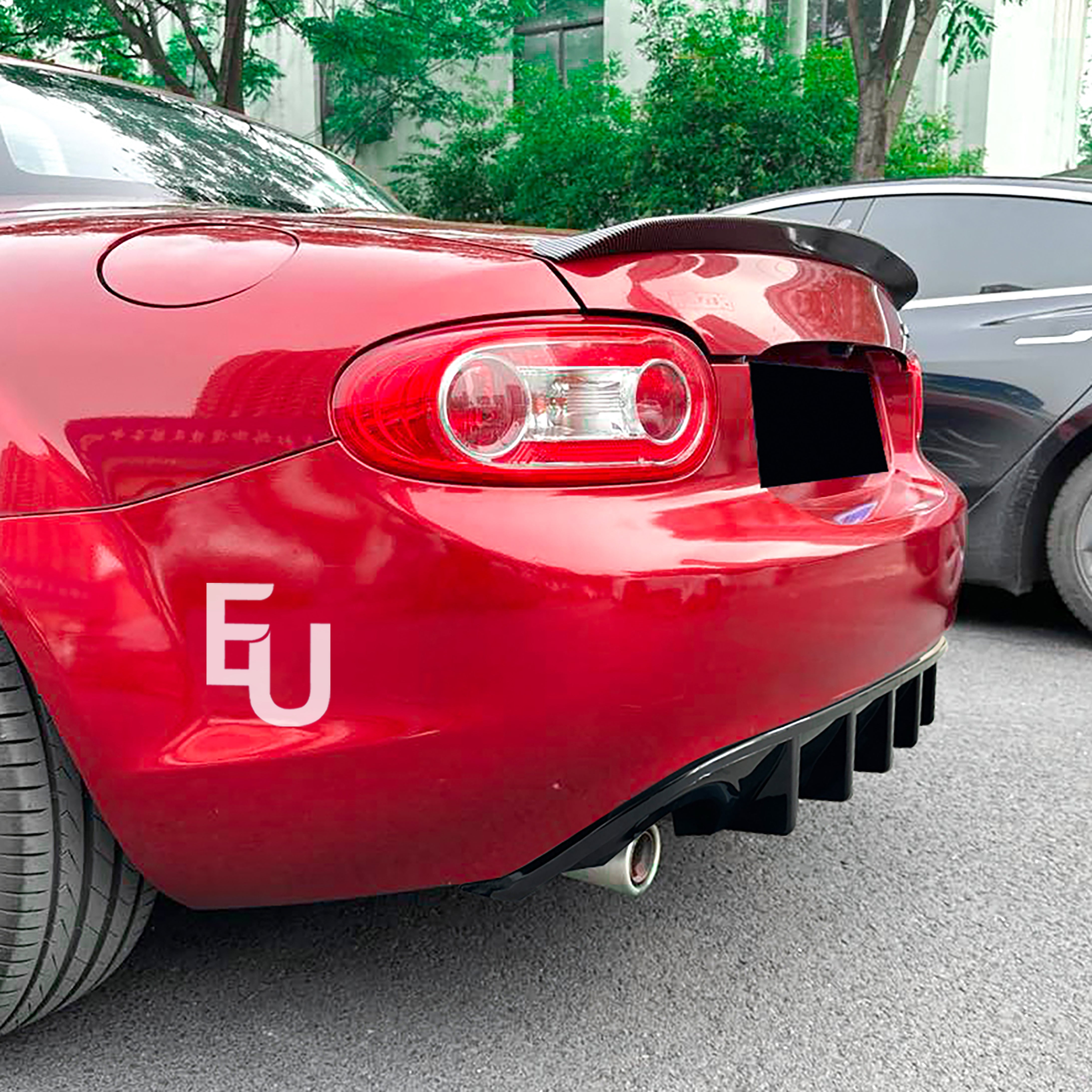 REAR BUMPER DIFFUSER SPOILER LIP BODY KIT FOR MAZDA MX5 MIATA NC2 MK3 2006-2015