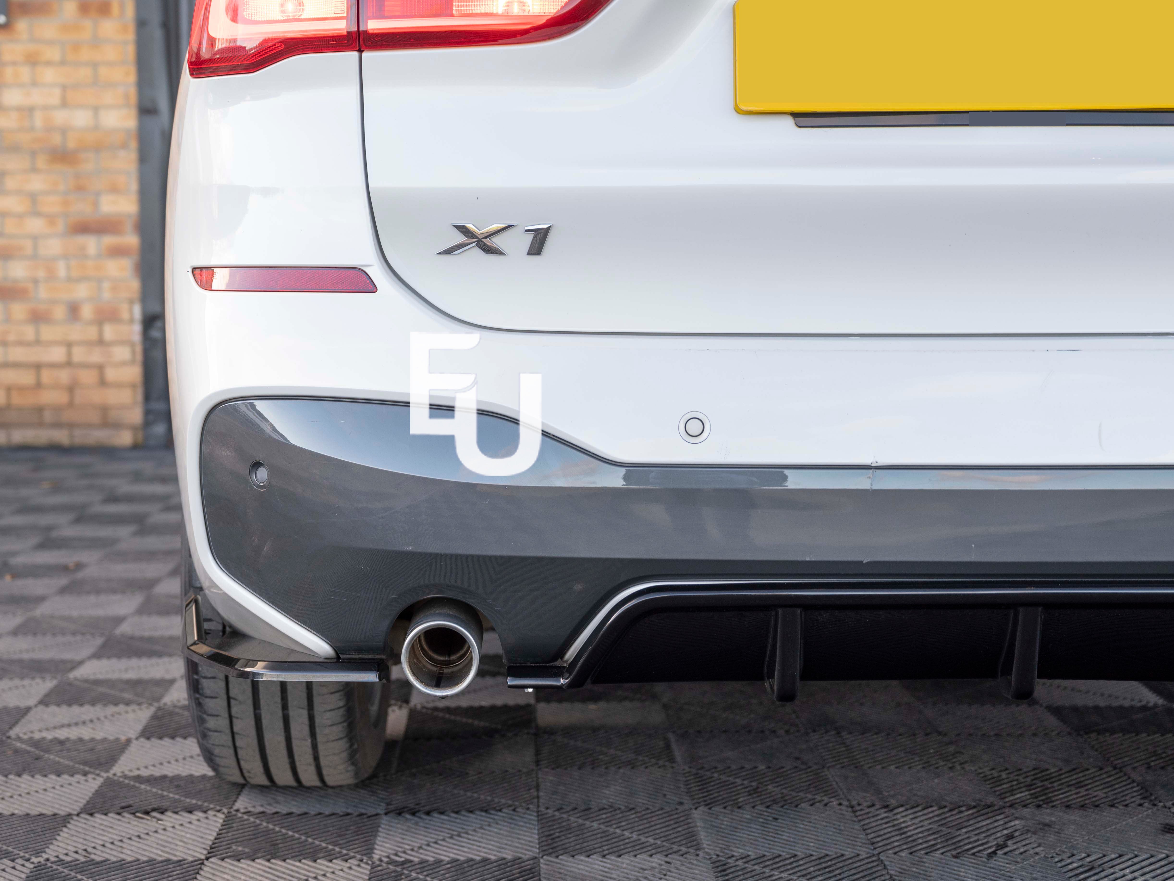 REAR BUMPER DIFFUSER SPOILER LIP FOR BMW X1 F48 2016-2022 M SPORT GLOSS BLACK