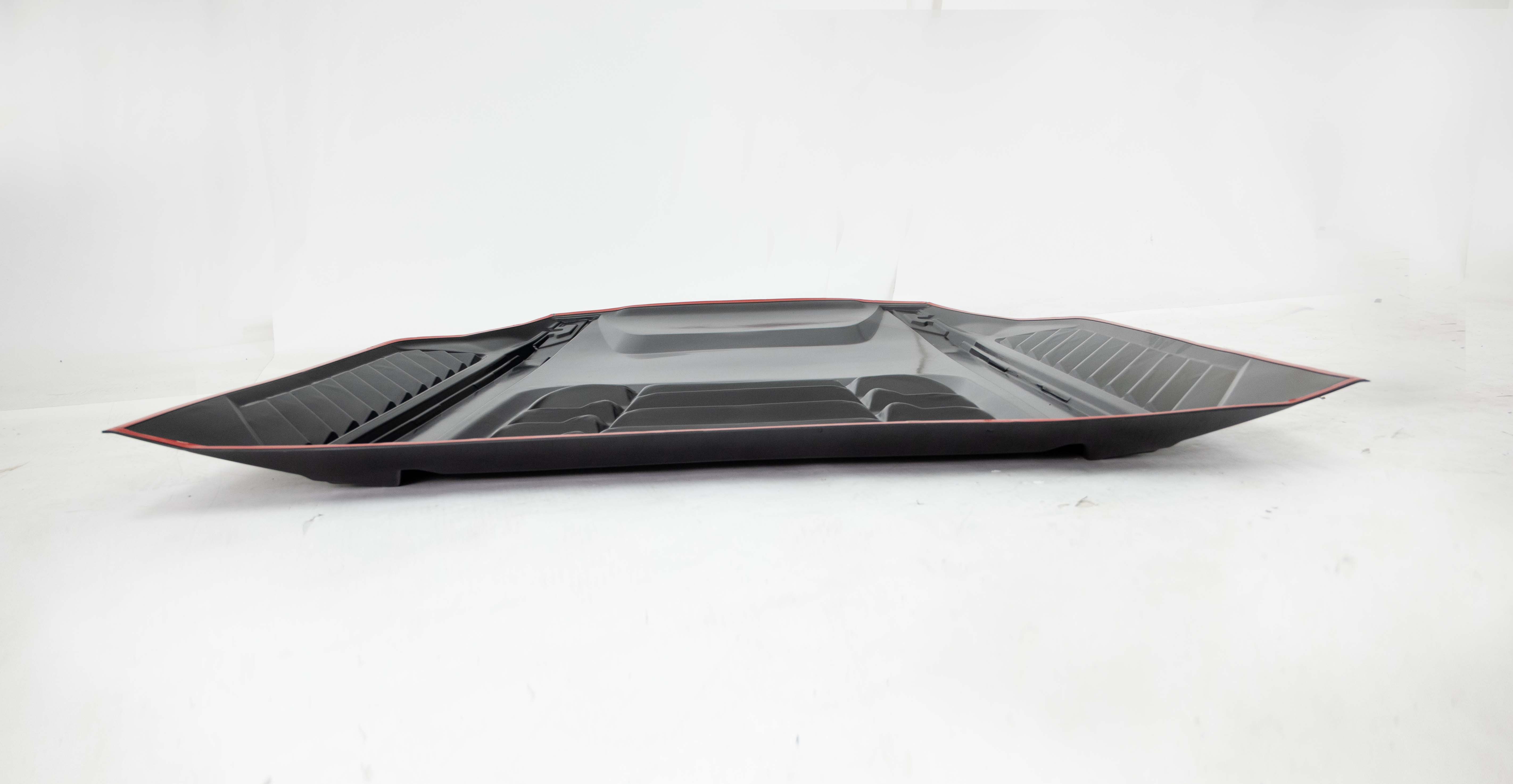 MATTE BLACK BONNET SCOOP HOOD VENT COVER FOR FORD RANGER T9 WILDTRAK 2022+