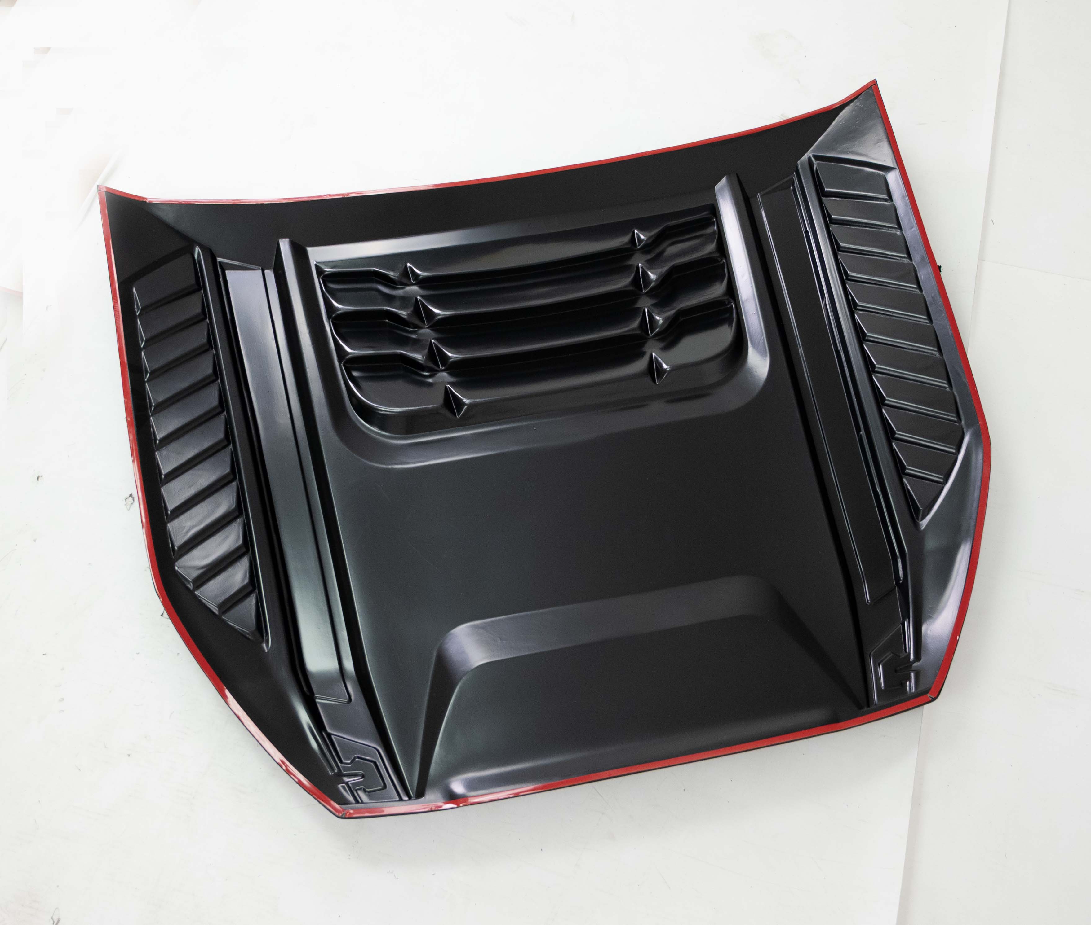 MATTE BLACK BONNET SCOOP HOOD VENT COVER FOR FORD RANGER T9 WILDTRAK 2022+