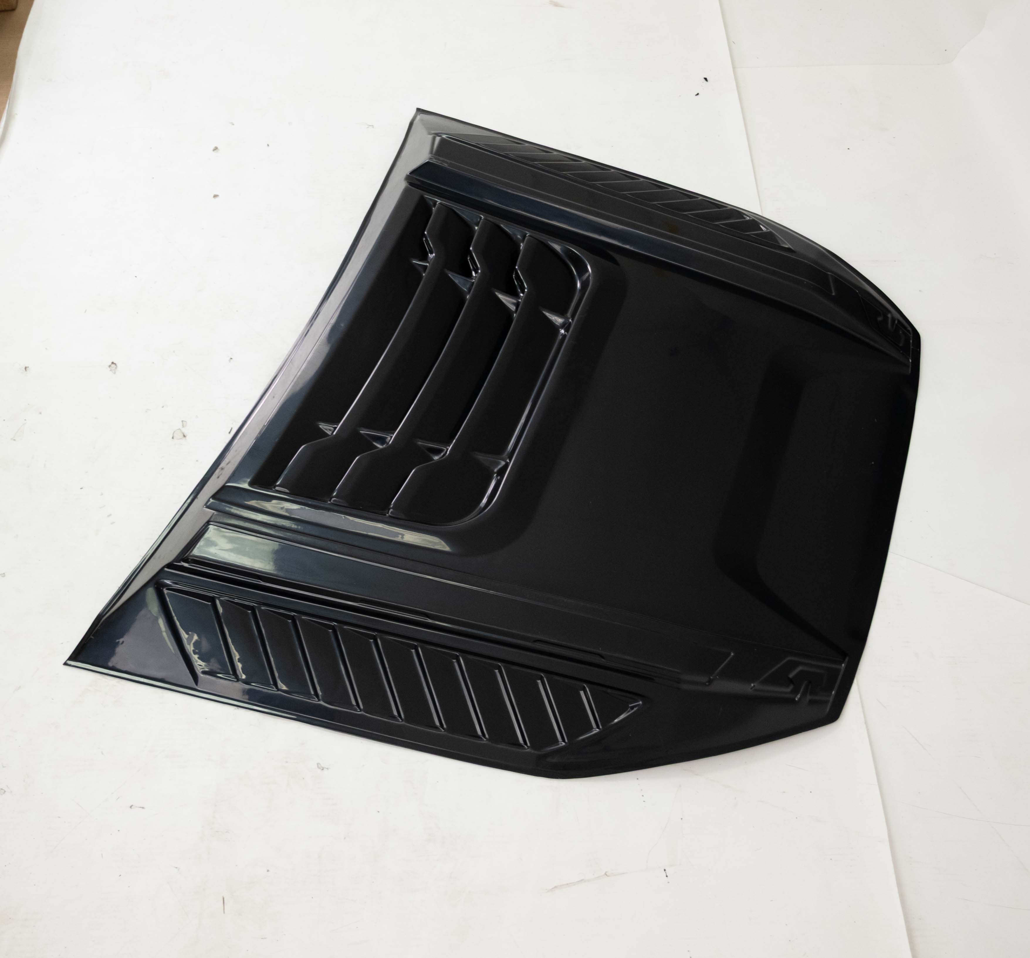 MATTE BLACK BONNET SCOOP HOOD VENT COVER FOR FORD RANGER T9 WILDTRAK 2022+