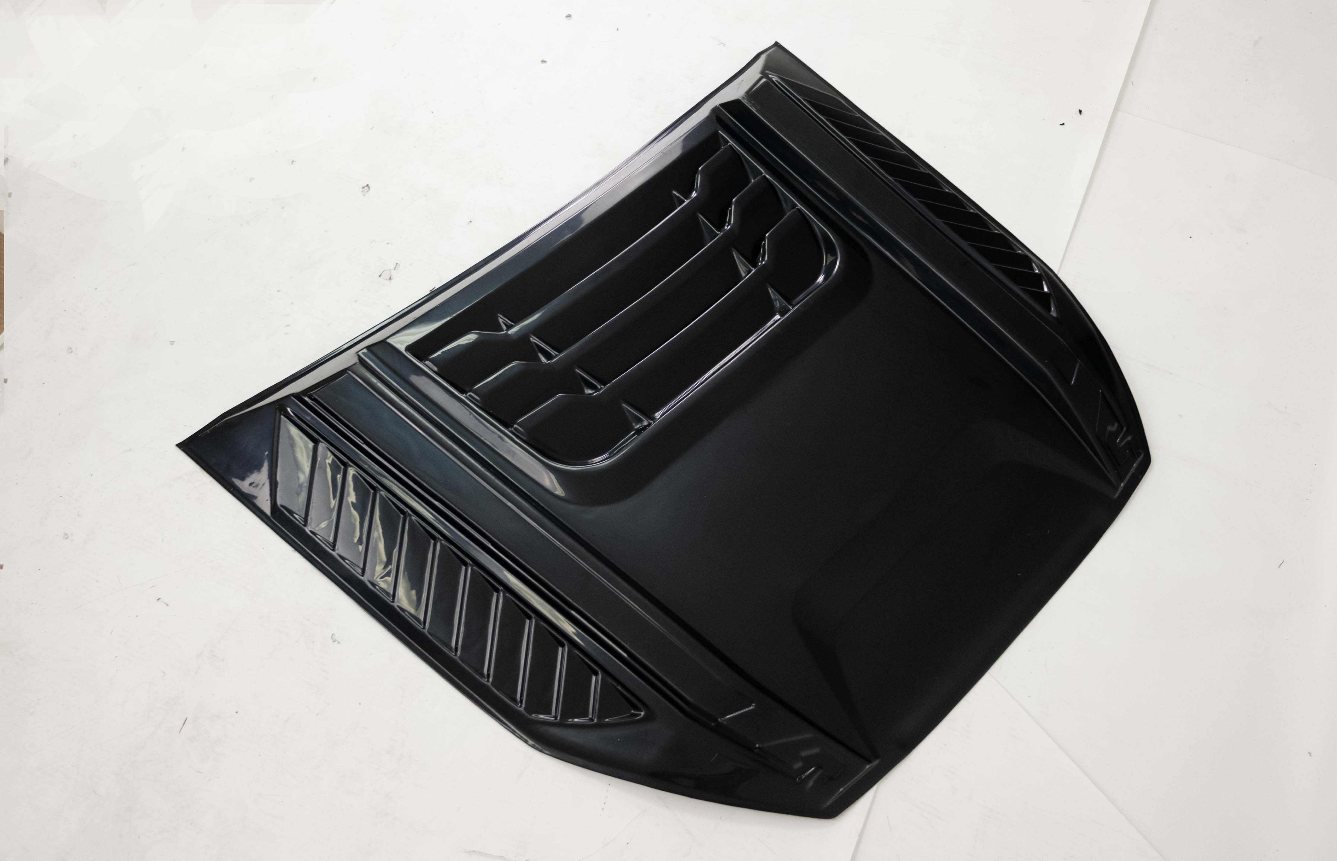 MATTE BLACK BONNET SCOOP HOOD VENT COVER FOR FORD RANGER T9 WILDTRAK 2022+