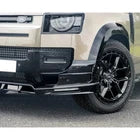 GLOSS LED FRONT LIP SPLITTER BUMPER FOR LAND ROVER DEFENDER 90 110 130 L663 20+
