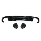 FOR AUDI A5 S5 B9.5 F5 S-LINE RS5 LOOK HONEYCOMB REAR DIFFUSER W/PIPES 2020-24