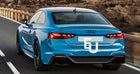 FOR AUDI A5 S5 B9.5 F5 S-LINE RS5 LOOK HONEYCOMB REAR DIFFUSER W/PIPES 2020-24