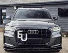 FOR AUDI Q7 SQ7 S LINE 4M BUMPER FRONT SPLITTER LIP SPOILER GLOSS BLACK 16-20