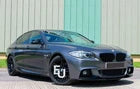 FOR BMW 5 SERIES F10 F11 MP STYLE SIDE SKIRTS EXTENSION BLADES GLOSS BLACK 10-16