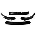 FOR AUDI Q7 SQ7 S LINE 4M BUMPER FRONT SPLITTER LIP SPOILER GLOSS BLACK 16-20