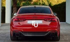 FOR AUDI A5 S5 B9.5 F5 S-LINE RS5 LOOK HONEYCOMB REAR DIFFUSER W/PIPES 2020-24