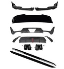 FOR BMW 3 SERIES G21 LCI 2022+ BODYKIT FRONT SPLITTER QUAD REAR DIFFUSER W/LED