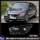 FOR BMW 5 SERIES GT F07 LEFT HEADLIGHT LENS COVER SHELL PASSENGER SIDE 2010-2017
