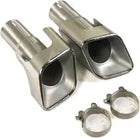 FOR RANGE ROVER SPORT PETROL L320 CHROME EXHAUST TAIL PIPE TAILPIPE PAIR 10-13