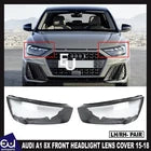 FOR AUDI A1 8X 2015-2018 PAIR RIGHT LEFT FRONT HEADLIGHT HEADLAMP LENS COVER