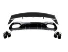 FOR MERCEDES A CLASS W177 AMG A45 LOOK REAR DIFFUSER TAILPIPES & ROOF SPOILER