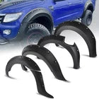 Matte Black Wide Wheel Arches Extensions Body Kit For Ford Ranger T6 2012-2015