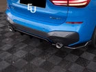 REAR BUMPER DIFFUSER SPOILER LIP FOR BMW X1 F48 2016-2022 M SPORT GLOSS BLACK