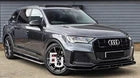 FOR AUDI Q7 SQ7 S LINE 4M BUMPER FRONT SPLITTER LIP SPOILER GLOSS BLACK 16-20