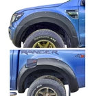 Matte Black Wide Wheel Arches Extensions Body Kit For Ford Ranger T6 2012-2015
