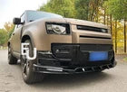 GLOSS LED FRONT LIP SPLITTER BUMPER FOR LAND ROVER DEFENDER 90 110 130 L663 20+