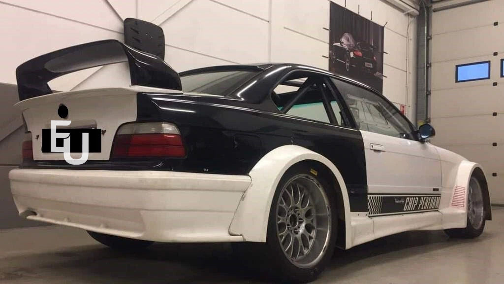 REAR BOOT SPOILER WING FOR BMW 3 SERIES E36 SALOON COUPE M3 GT STYLE GLOSS BLACK