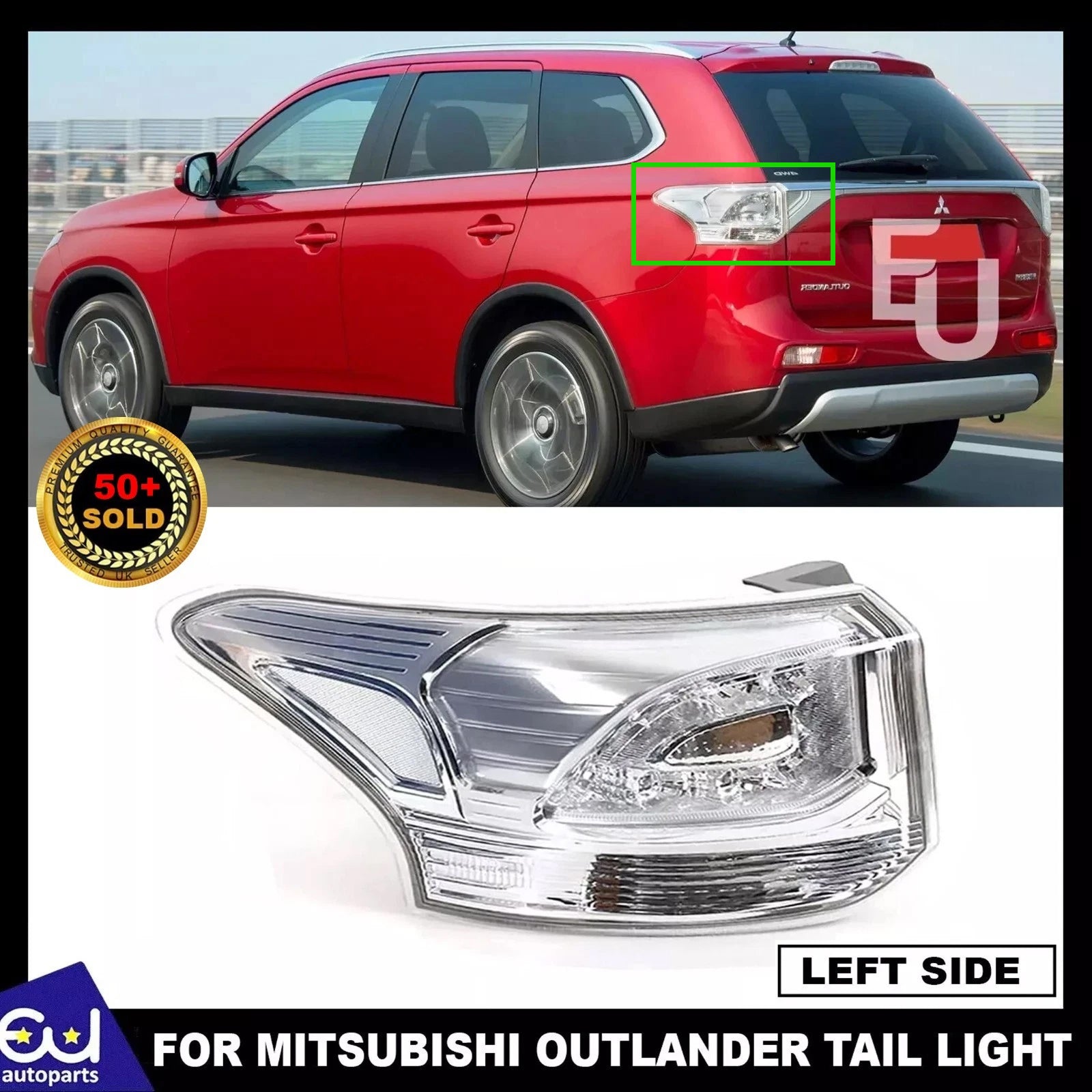 LEFT SIDE REAR TAIL LIGHT BRAKE LAMP FOR MITSUBISHI OUTLANDER MK3 GF 2013-2015