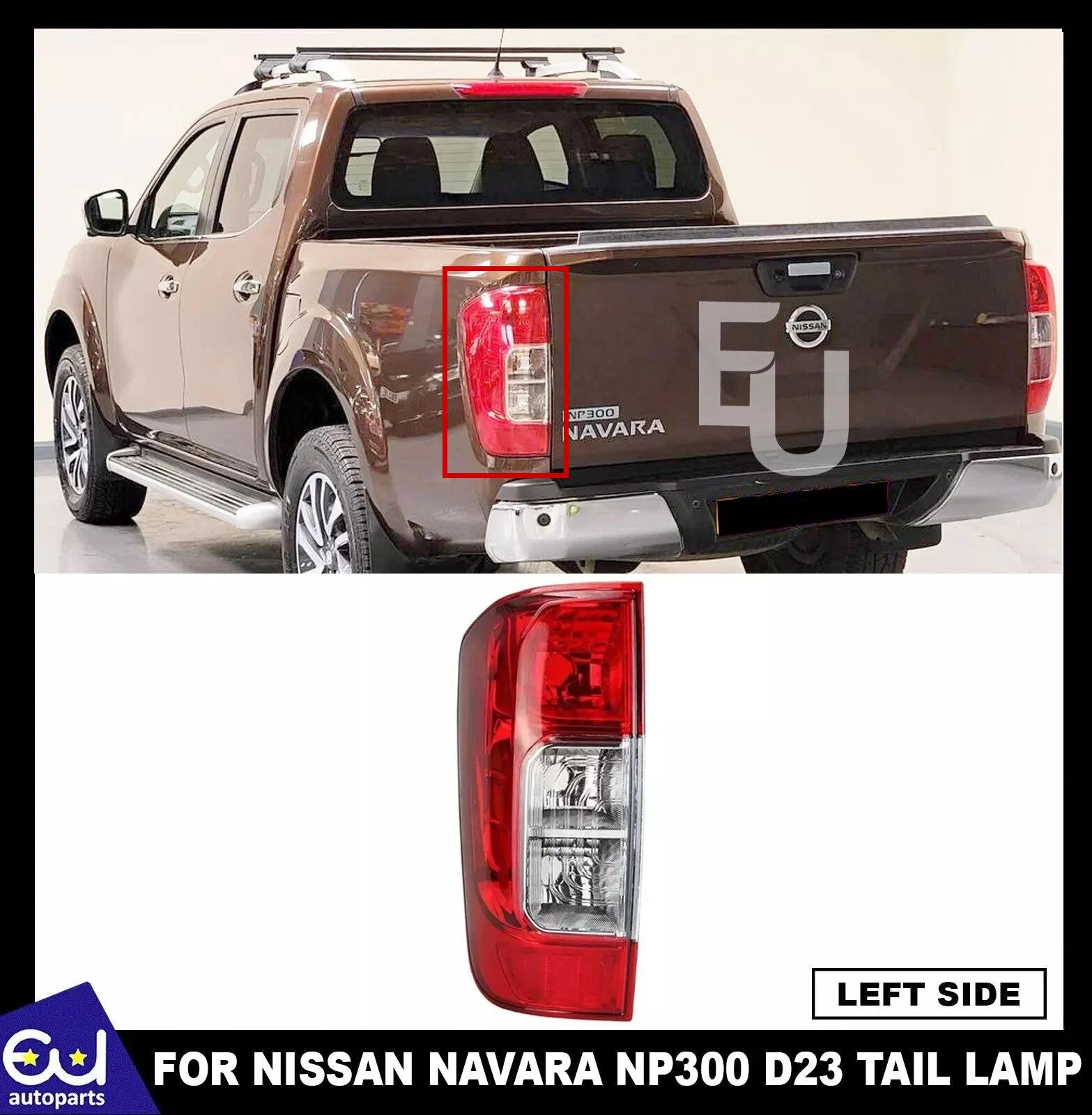For Nissan Navara Np300 D23 Left N/S Rear Tail Light Brake Lamp 2015-20 UK Spec