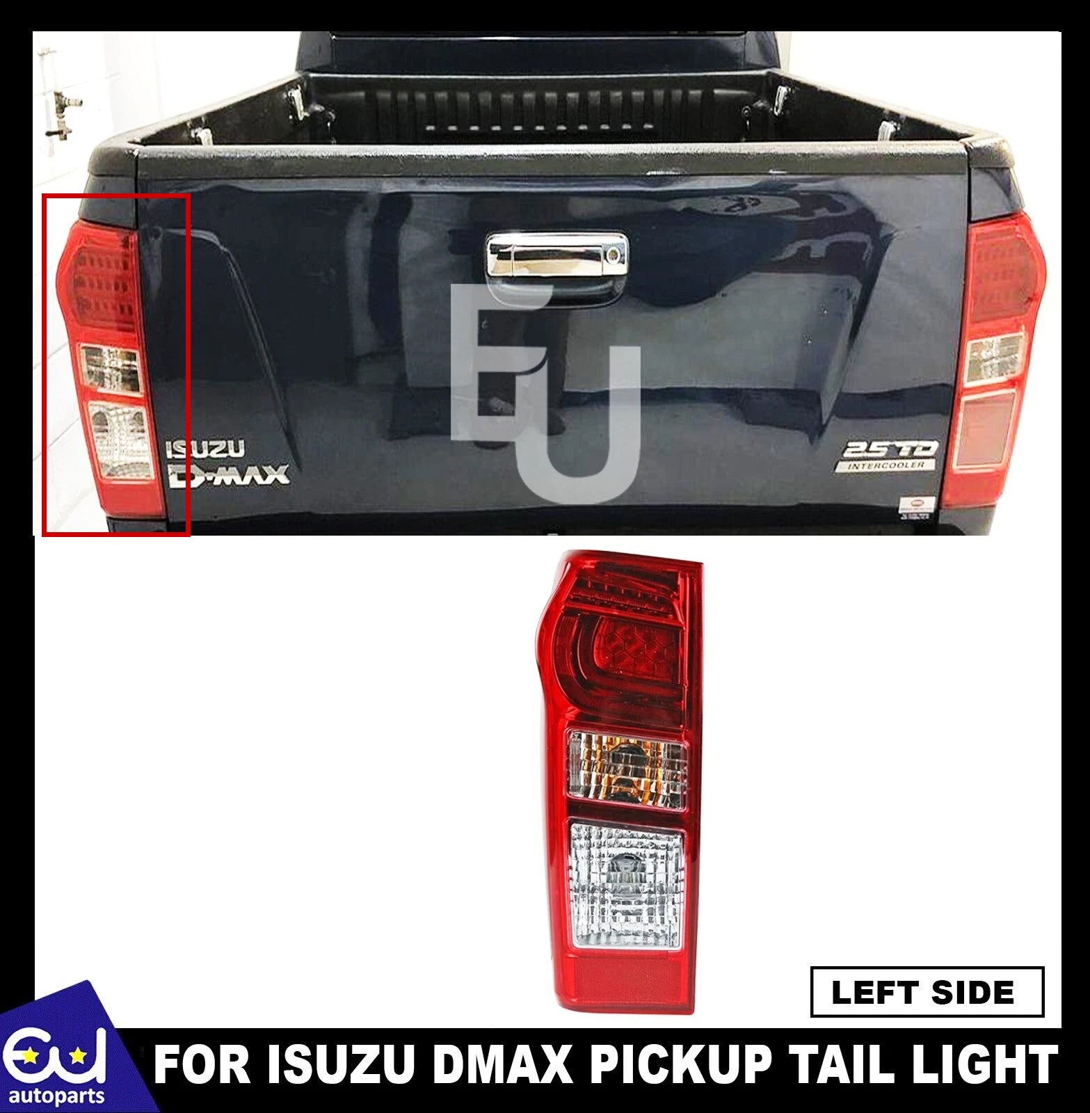 LEFT LED REAR TAIL LIGHT BRAKE LAMP FOR ISUZU DMAX D-MAX YUKON UTAH 2012-2015 UK