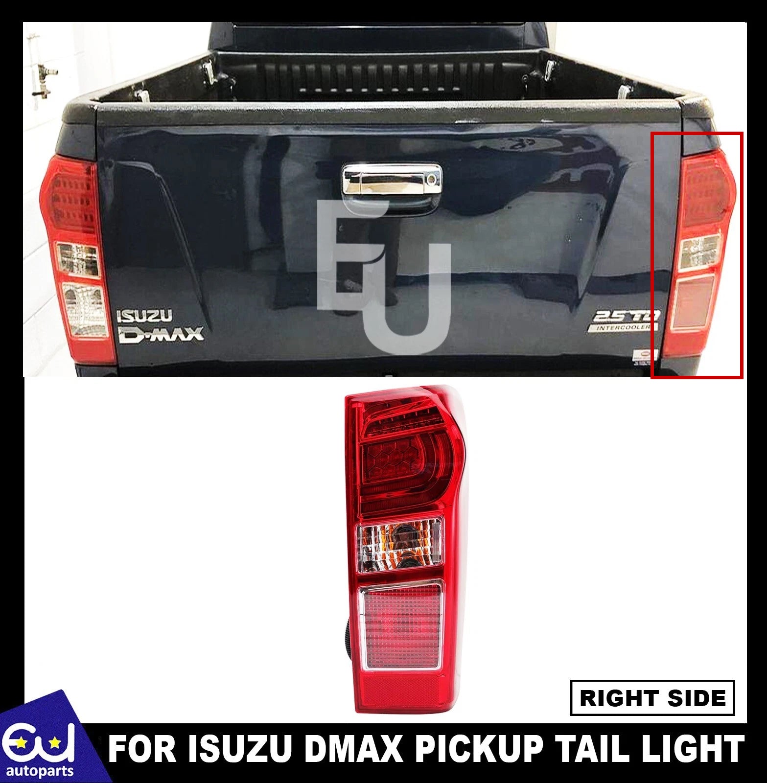 RIGHT DRIVER SIDE LED REAR TAIL LIGHT BRAKE LAMP FOR ISUZU DMAX D-MAX 2012-15 UK