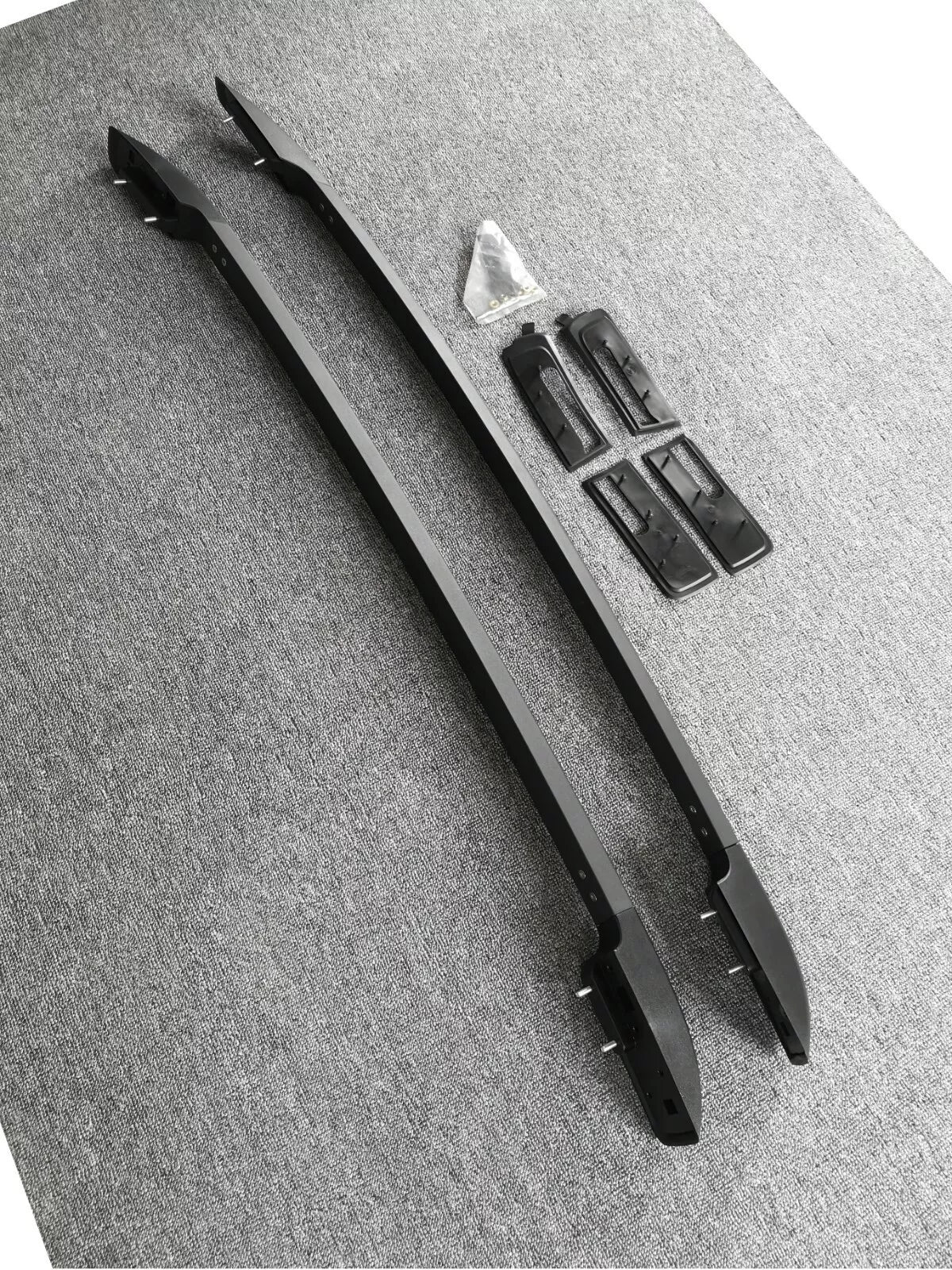 BLACK ROOF RAILS RACK STYLING PAIR OEM STYLE FOR FORD RANGER T6 T7 T8 2011-2022