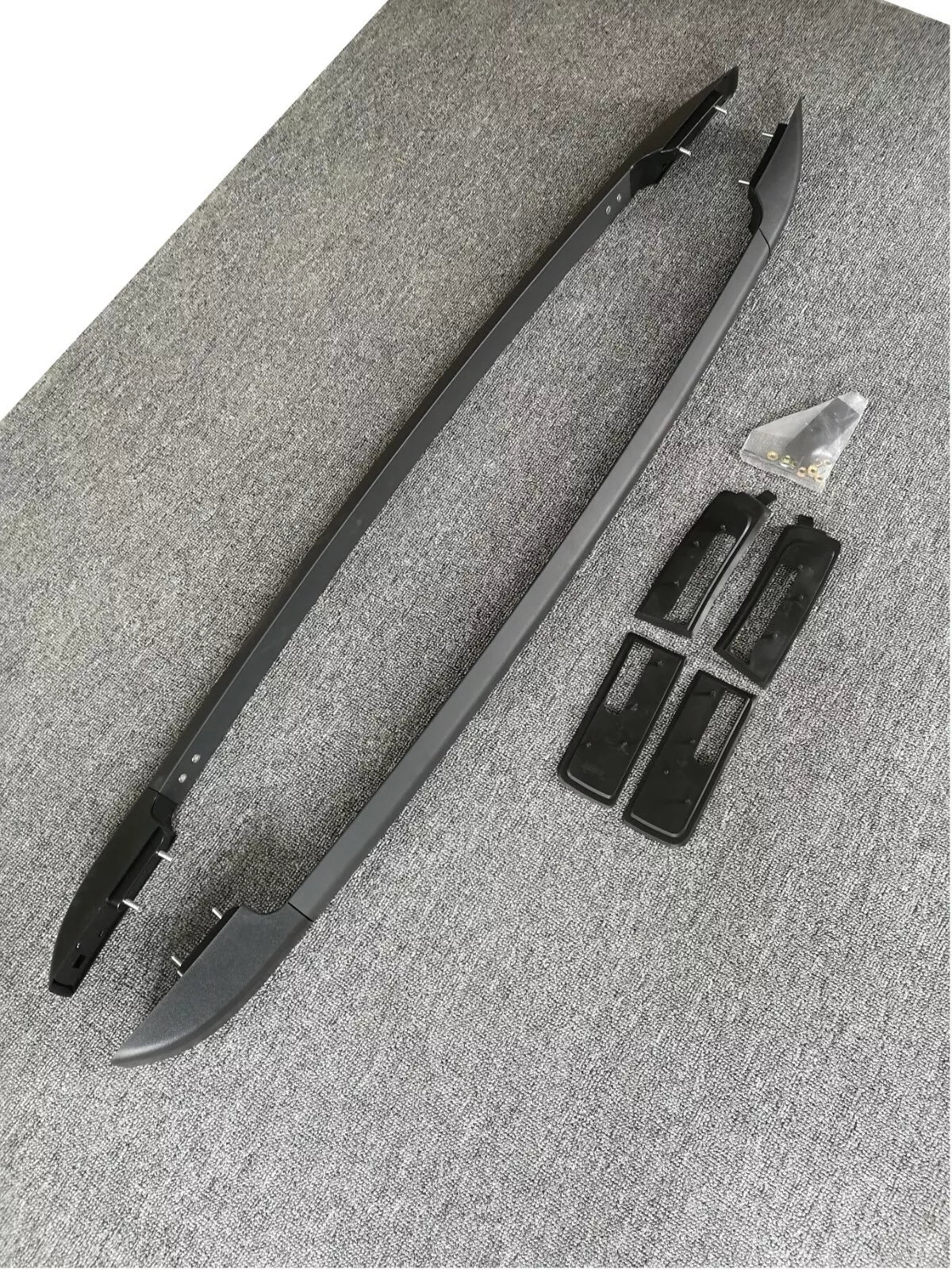 BLACK ROOF RAILS RACK STYLING PAIR OEM STYLE FOR FORD RANGER T6 T7 T8 2011-2022