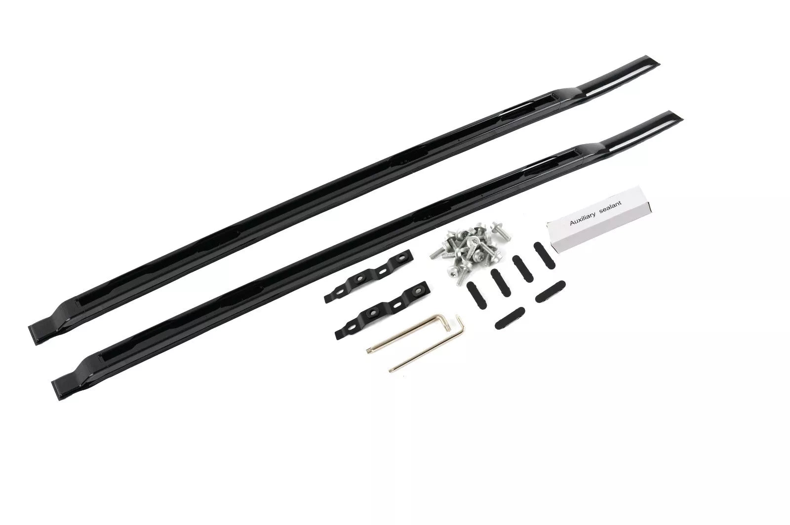 ROOF RAILS ROOF BARS FOR LAND ROVER DEFENDER 90 L663 ALUMINIUM BLACK STYLE 2020+